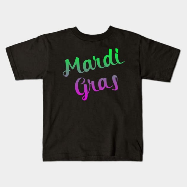 Mardi Gras Costume Maske New Orleans Kids T-Shirt by JoeyKilDesigns